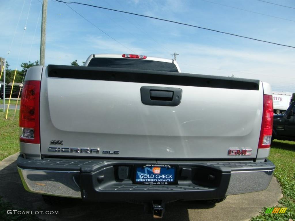 2008 Sierra 1500 SLE Extended Cab 4x4 - Silver Birch Metallic / Ebony photo #4