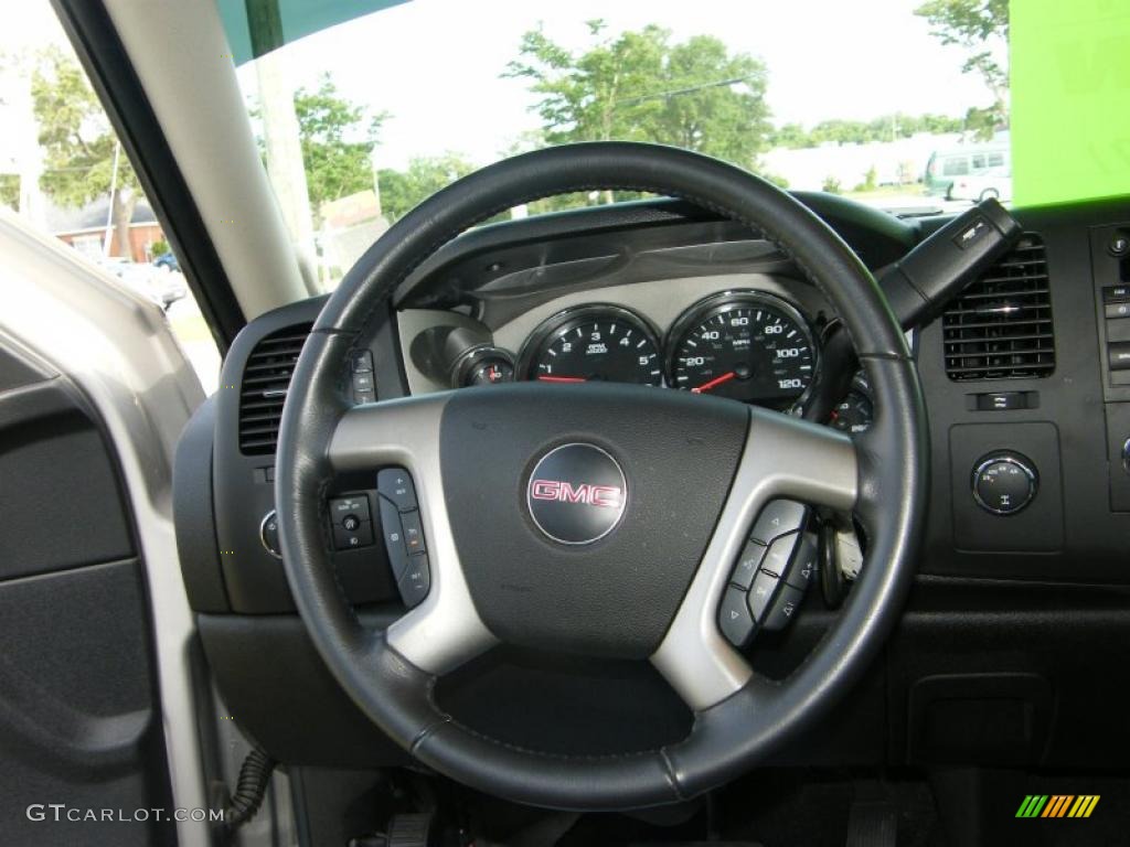 2008 Sierra 1500 SLE Extended Cab 4x4 - Silver Birch Metallic / Ebony photo #19