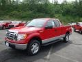 2010 Vermillion Red Ford F150 XLT SuperCab 4x4  photo #10