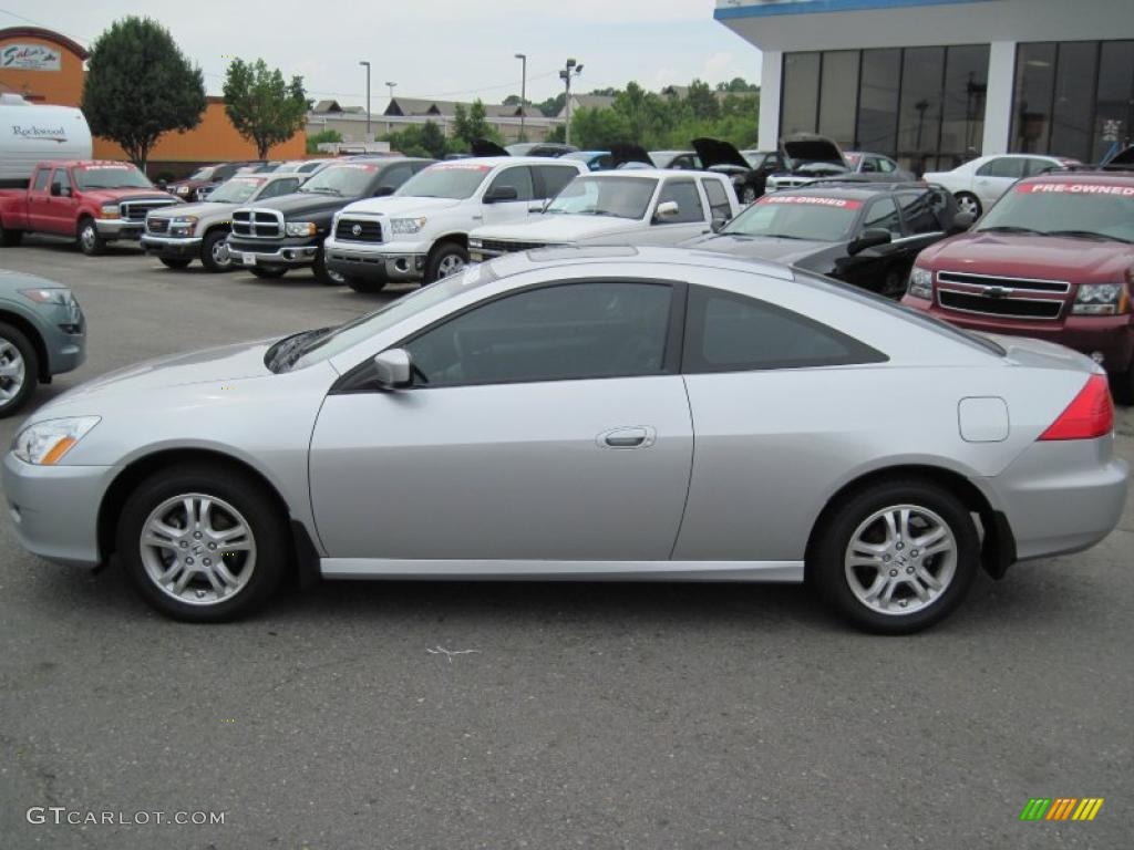 2007 Accord EX Coupe - Alabaster Silver Metallic / Gray photo #2