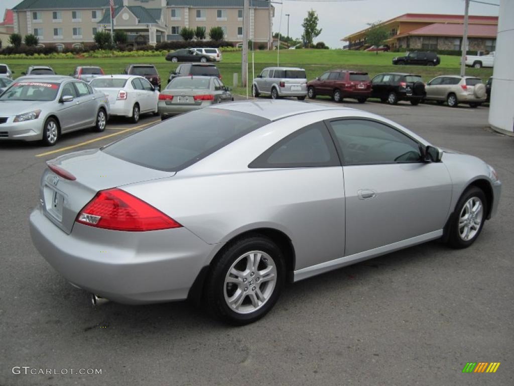 2007 Accord EX Coupe - Alabaster Silver Metallic / Gray photo #5