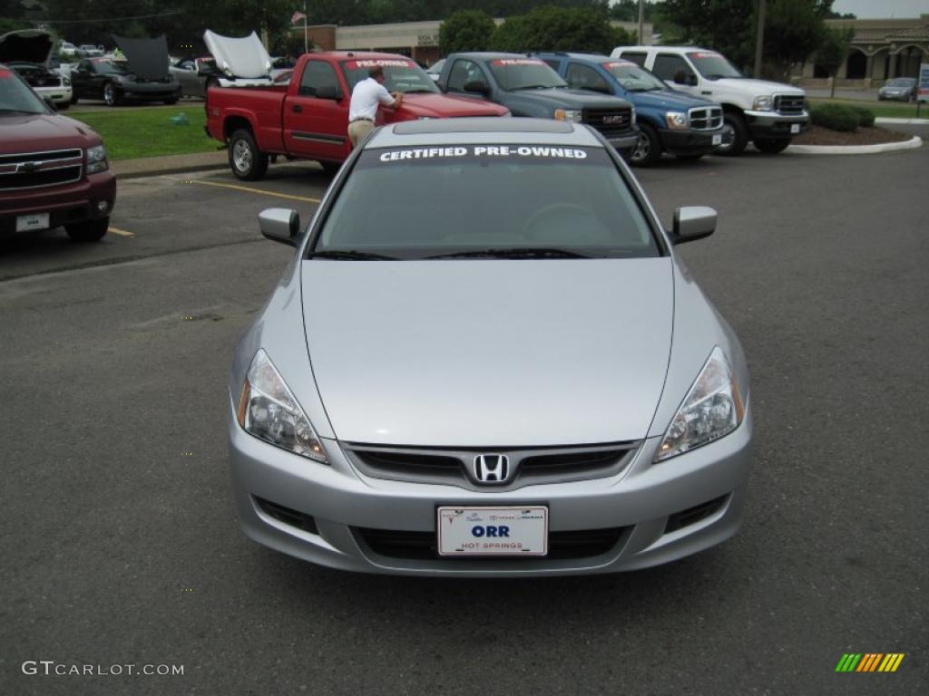 2007 Accord EX Coupe - Alabaster Silver Metallic / Gray photo #8