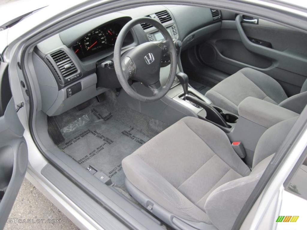 2007 Accord EX Coupe - Alabaster Silver Metallic / Gray photo #13