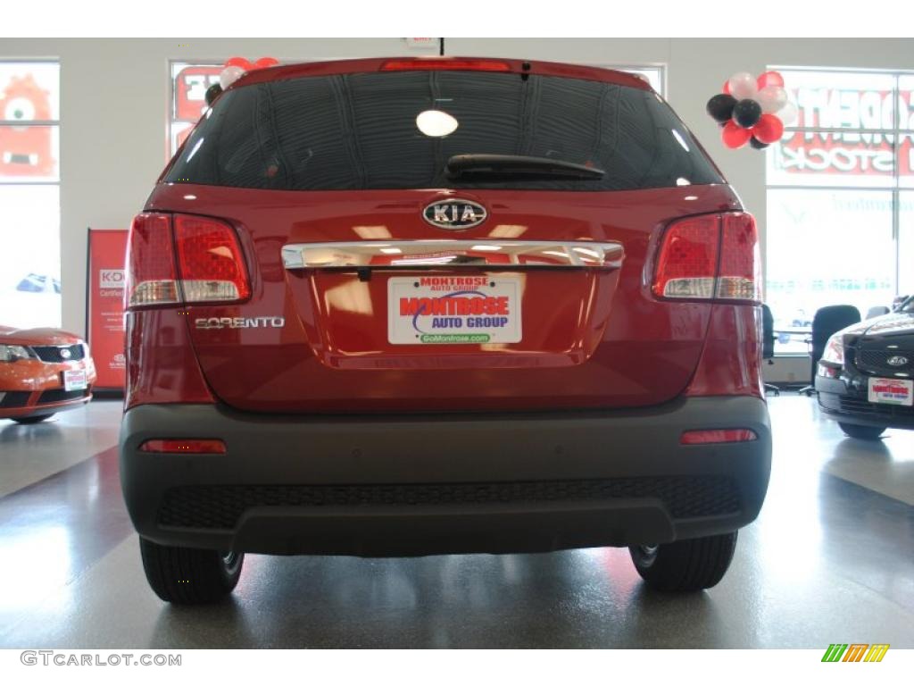 2011 Sorento LX - Spicy Red / Gray photo #7