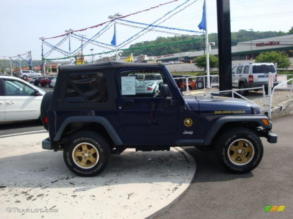 2006 Wrangler Sport 4x4 Golden Eagle - Midnight Blue Pearl / Dark Slate Gray photo #5