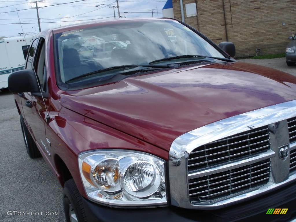 2006 Ram 1500 SLT Quad Cab 4x4 - Inferno Red Crystal Pearl / Medium Slate Gray photo #2