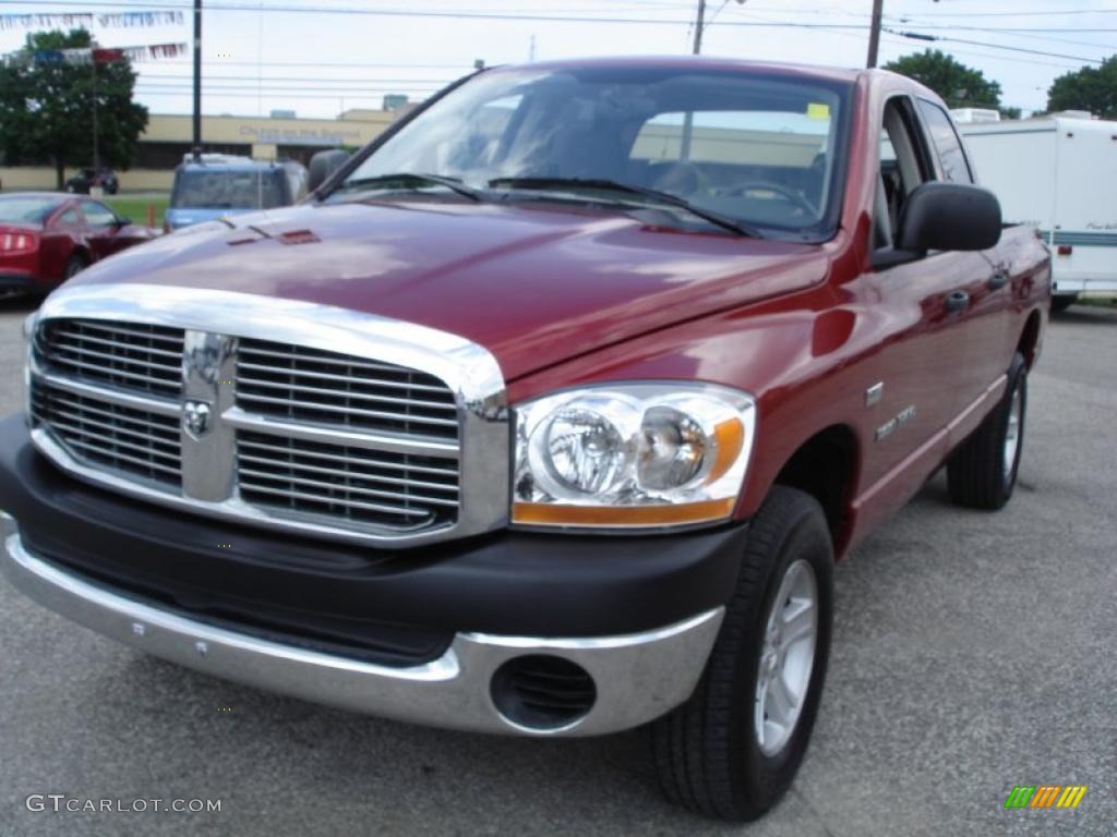 2006 Ram 1500 SLT Quad Cab 4x4 - Inferno Red Crystal Pearl / Medium Slate Gray photo #4