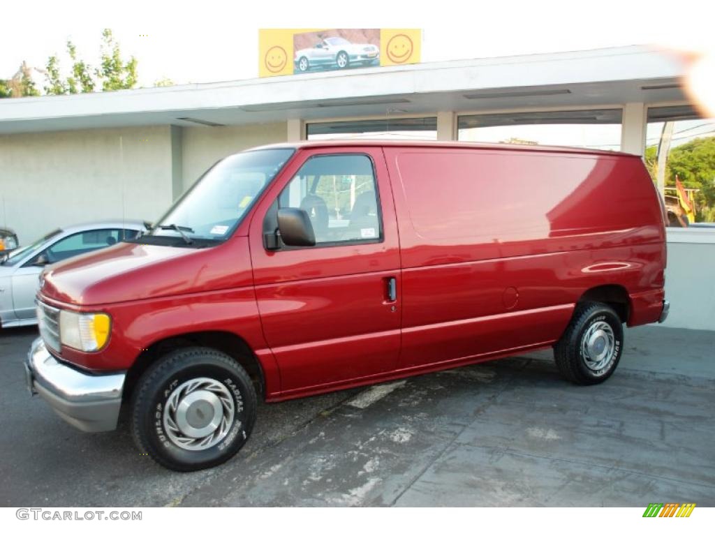 Electric Current Red Metallic Ford E Series Van
