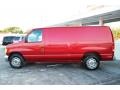 1995 Electric Current Red Metallic Ford E Series Van E150 XL Cargo Van  photo #5