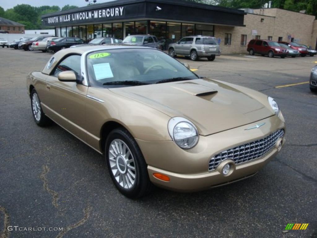 2005 Thunderbird Premium Roadster - Bronze Metallic / Black Ink/Light Sand photo #5