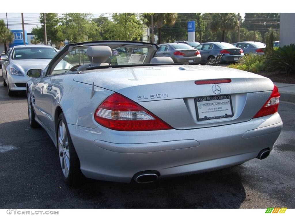 2007 SL 550 Roadster - Iridium Silver Metallic / Ash Grey photo #18