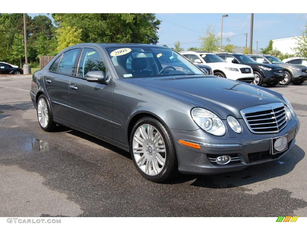2008 E 350 Sedan - Flint Grey Metallic / Black photo #1