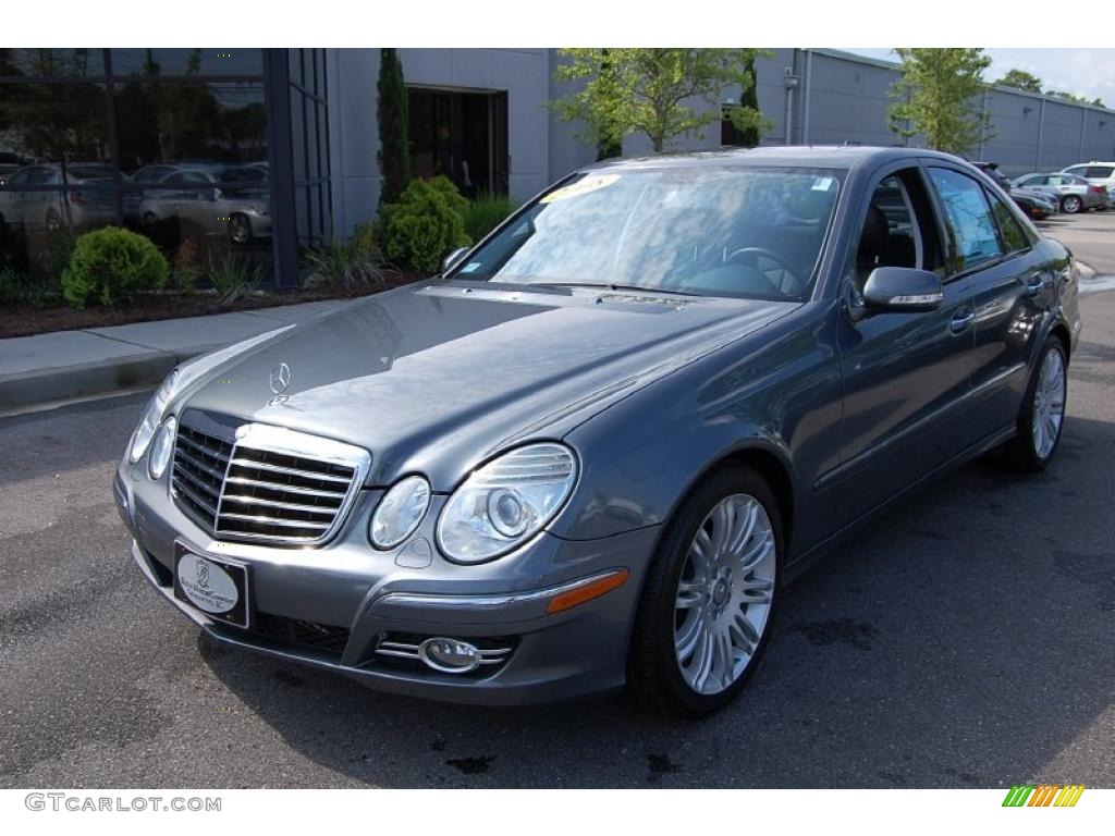 2008 E 350 Sedan - Flint Grey Metallic / Black photo #13