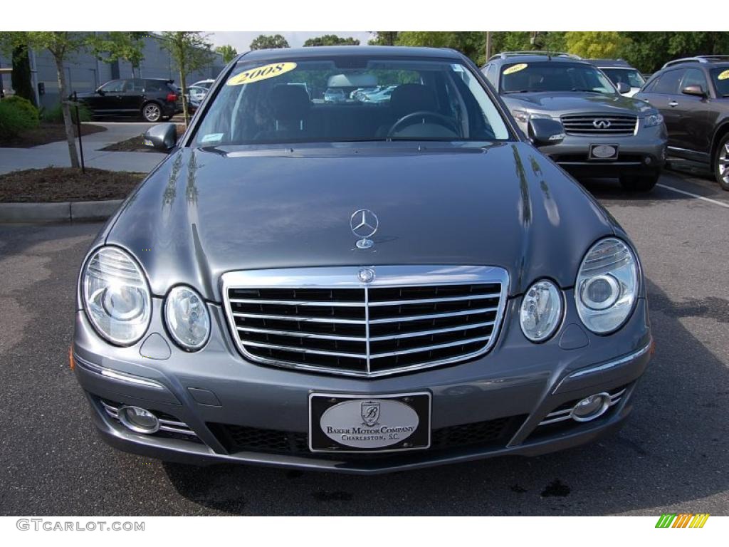 2008 E 350 Sedan - Flint Grey Metallic / Black photo #14