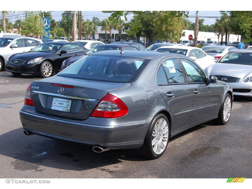 2008 E 350 Sedan - Flint Grey Metallic / Black photo #16