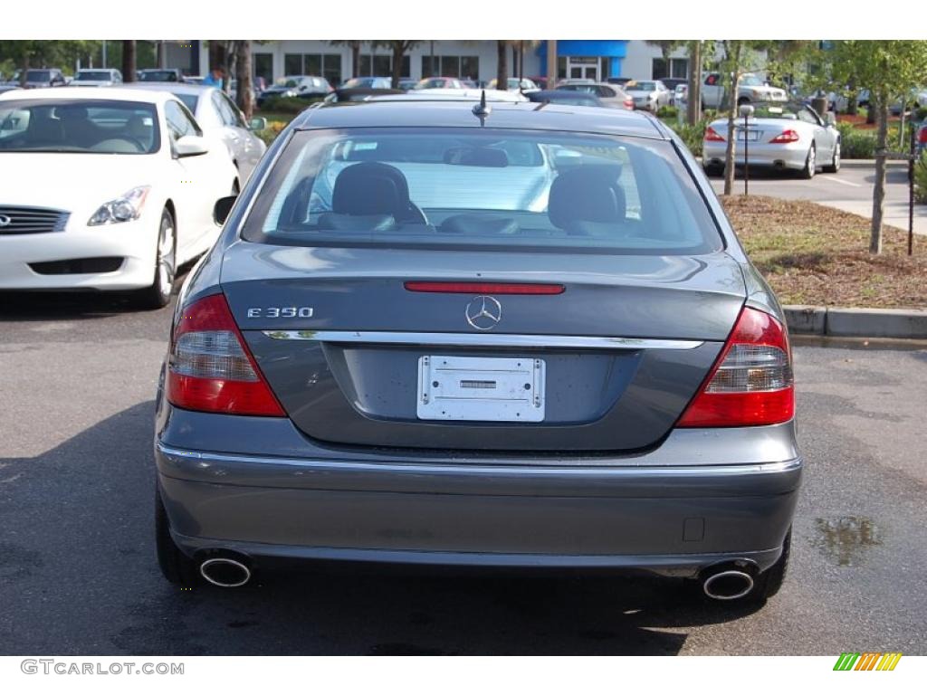 2008 E 350 Sedan - Flint Grey Metallic / Black photo #17