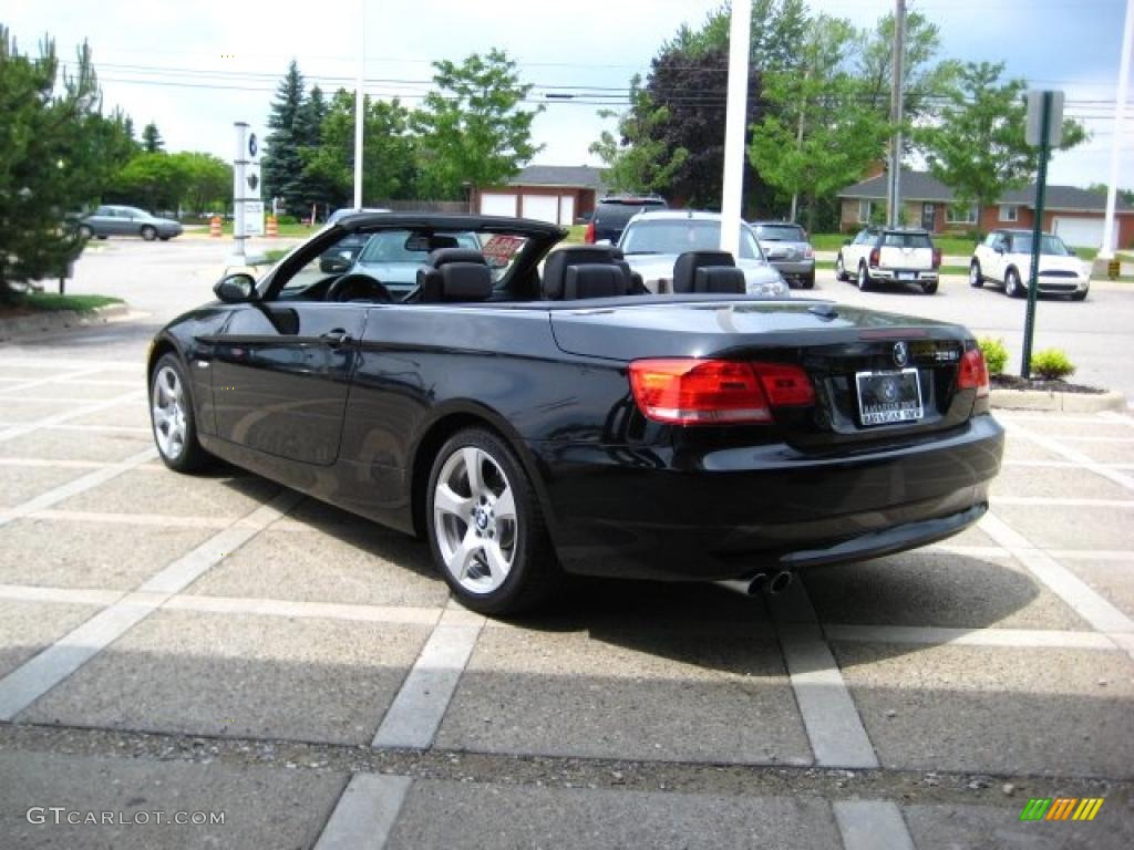 2009 3 Series 328i Convertible - Jet Black / Black Dakota Leather photo #6