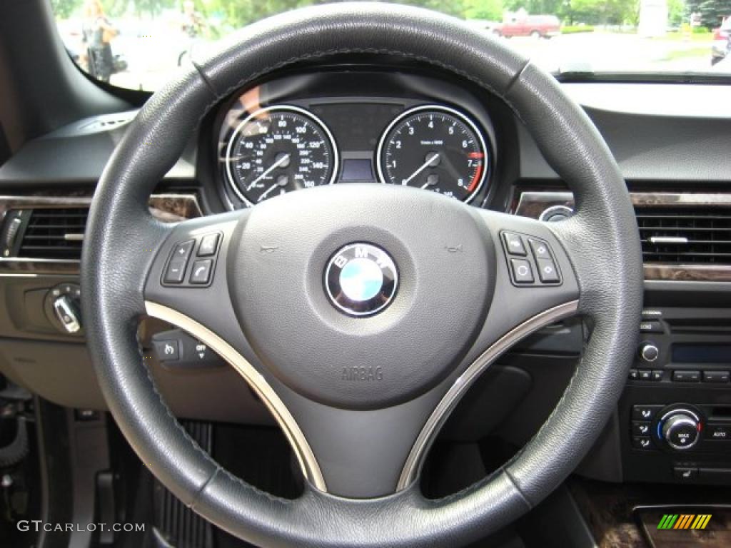 2009 3 Series 328i Convertible - Jet Black / Black Dakota Leather photo #19