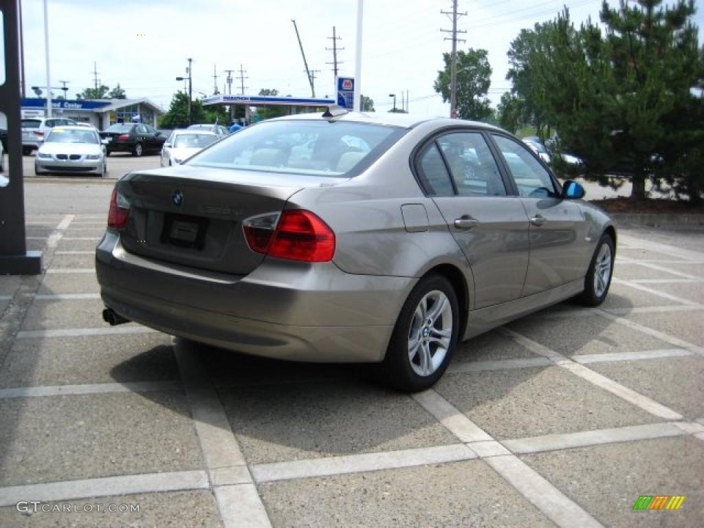 2008 3 Series 328xi Sedan - Platinum Bronze Metallic / Beige photo #8