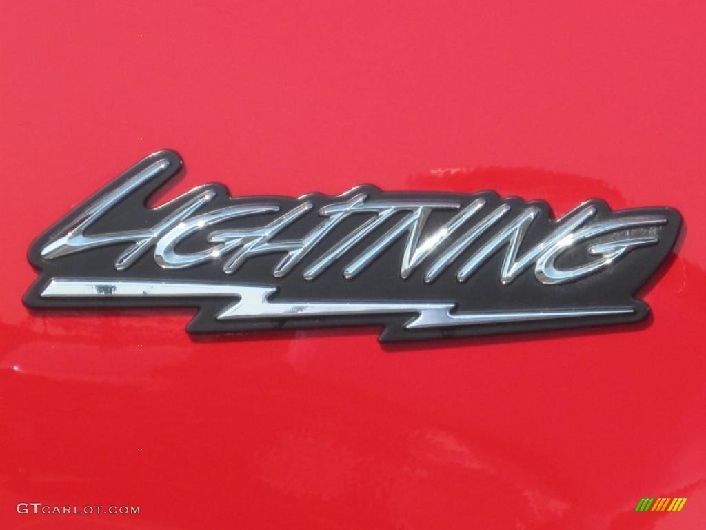 2004 F150 SVT Lightning - Bright Red / SVT Black/Light Flint photo #8