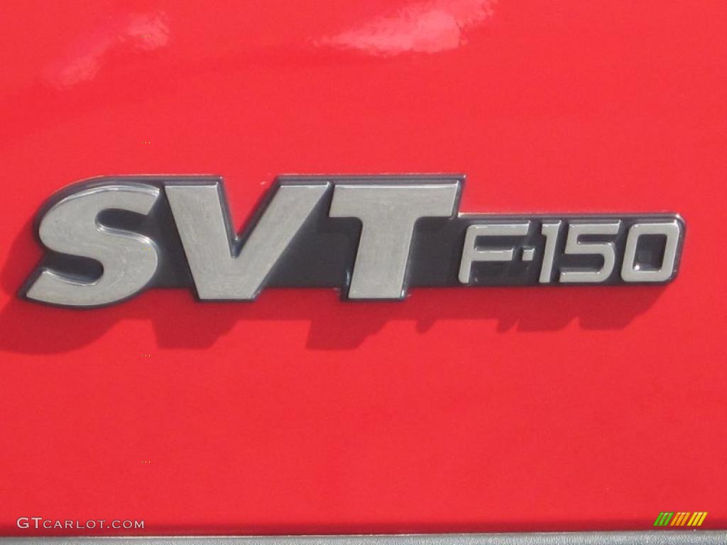 2004 F150 SVT Lightning - Bright Red / SVT Black/Light Flint photo #12