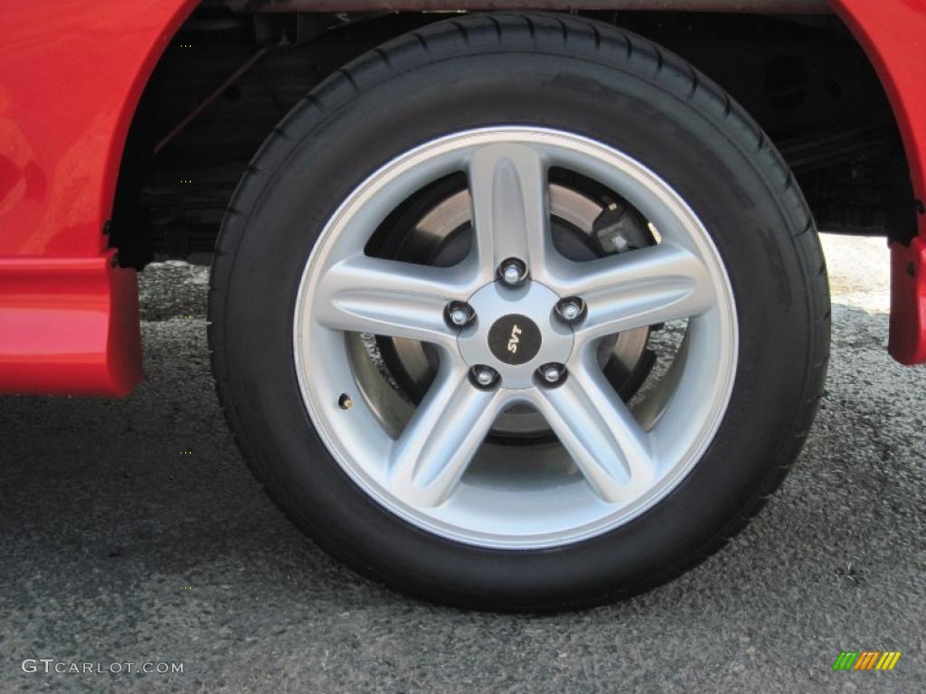 2004 F150 SVT Lightning - Bright Red / SVT Black/Light Flint photo #14