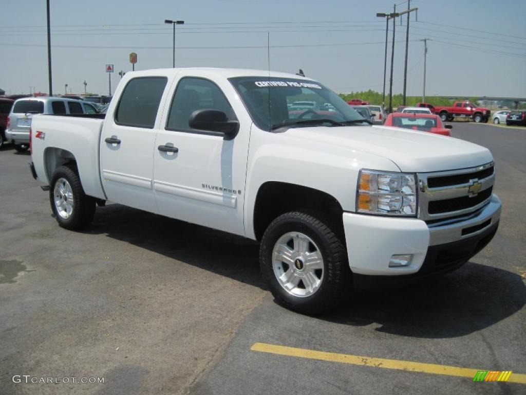 2009 Silverado 1500 LT Z71 Crew Cab 4x4 - Summit White / Ebony photo #3