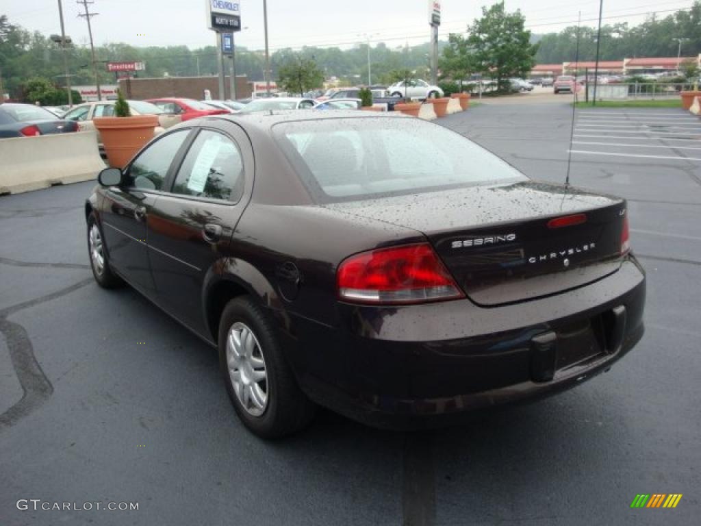 2003 Sebring LX Sedan - Deep Lava Red Metallic / Dark Slate Gray photo #5