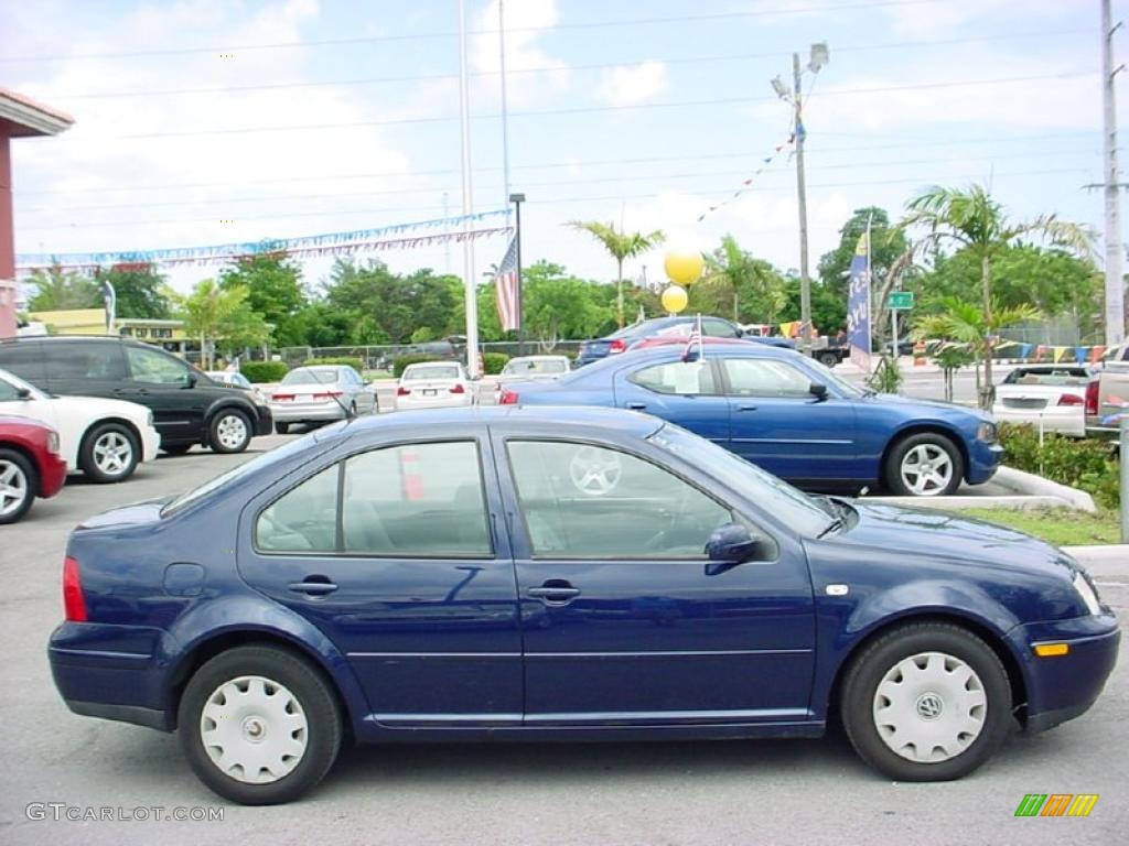2002 Jetta GL Sedan - Indigo Blue / Grey photo #2