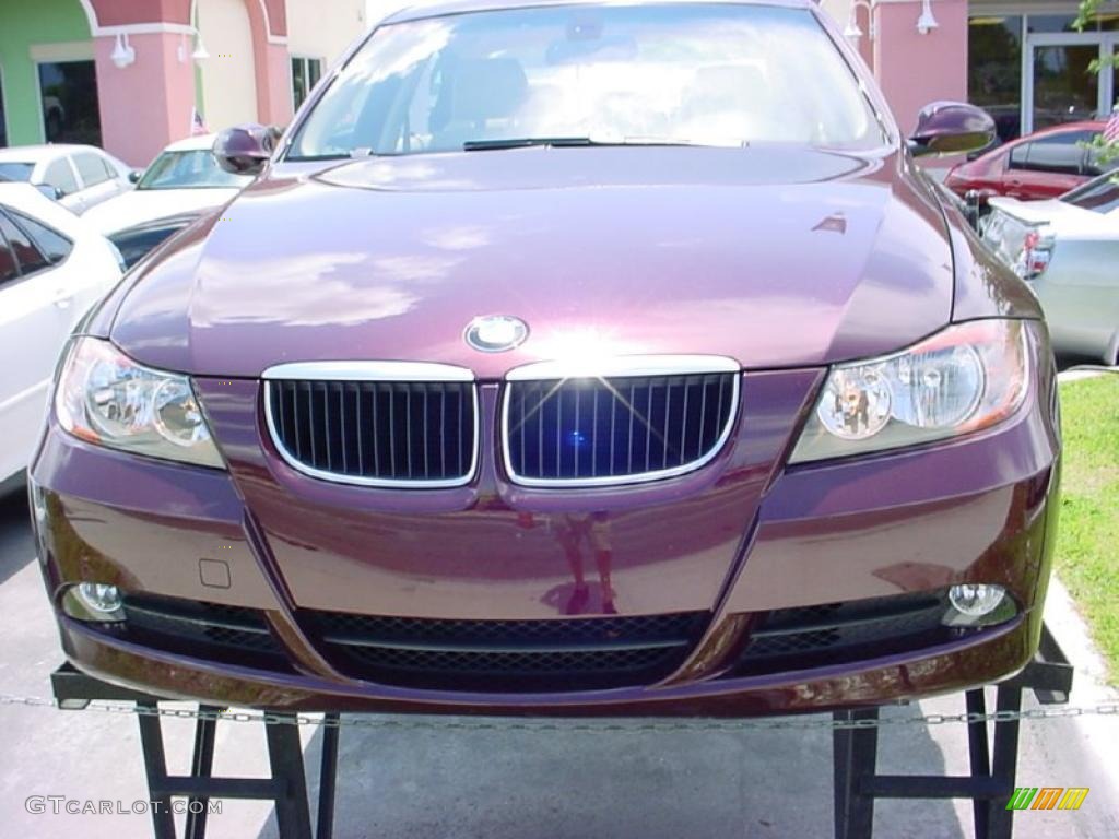 2007 3 Series 328i Sedan - Barbera Red Metallic / Beige photo #8