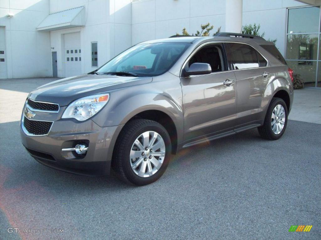 2010 Equinox LT AWD - Mocha Steel Metallic / Jet Black photo #11