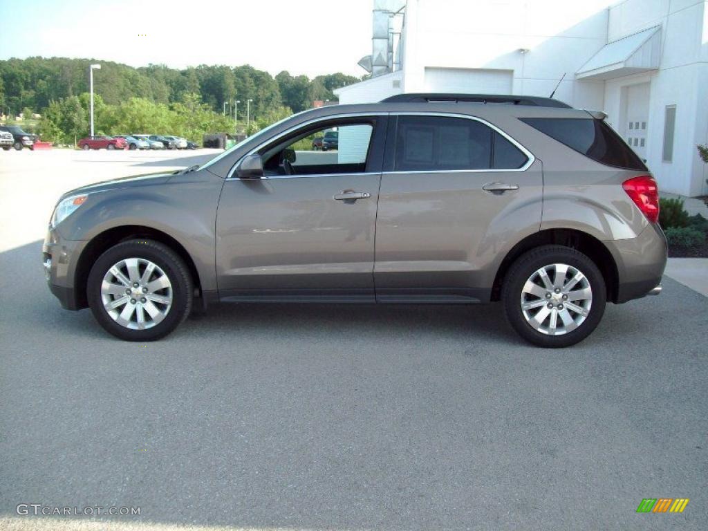 2010 Equinox LT AWD - Mocha Steel Metallic / Jet Black photo #12