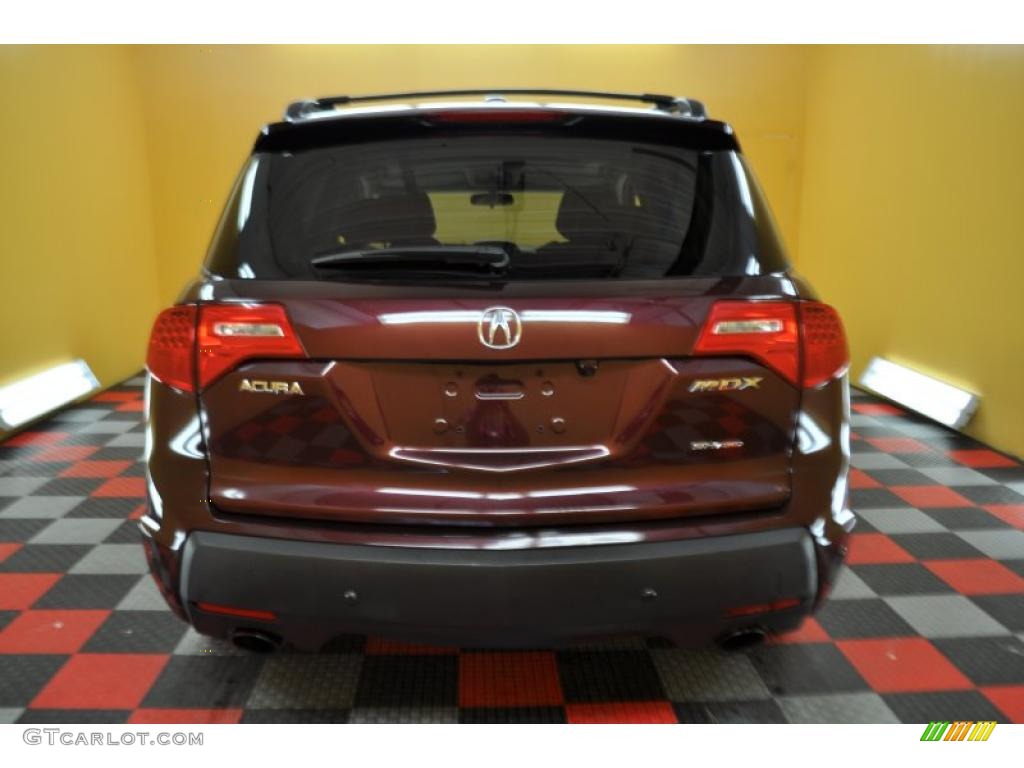 2007 MDX Sport - Dark Cherry Red Pearl / Taupe photo #5