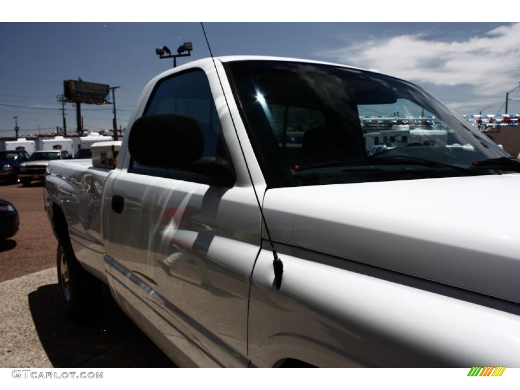 1999 Ram 1500 ST Regular Cab 4x4 - Bright White / Mist Gray photo #12