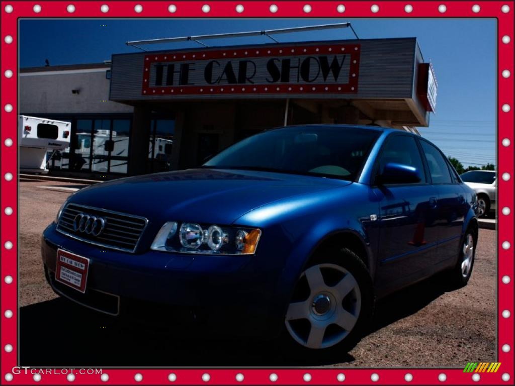 2004 A4 1.8T quattro Sedan - Ocean Blue Pearl Effect / Platinum photo #1