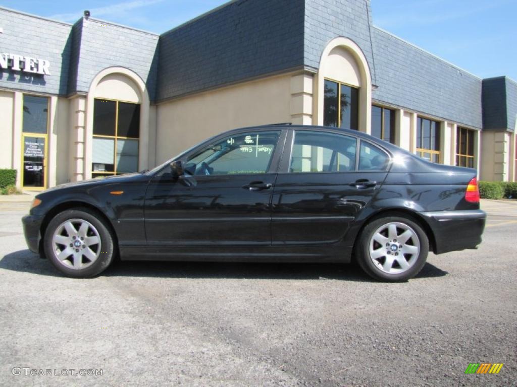 2002 3 Series 325i Sedan - Jet Black / Black photo #4