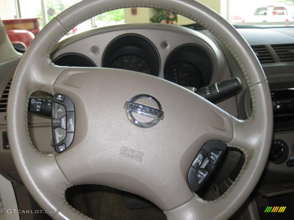 2002 Altima 3.5 SE - Satin White / Blond Beige photo #21