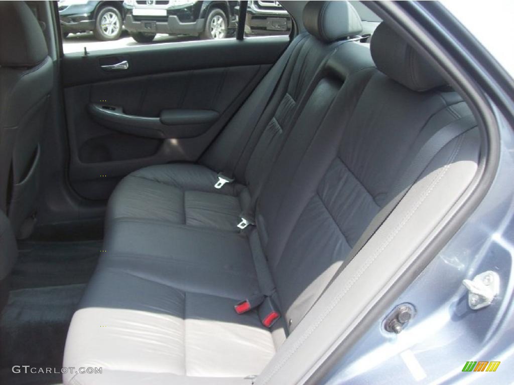 2007 Accord EX-L V6 Sedan - Cool Blue Metallic / Gray photo #13