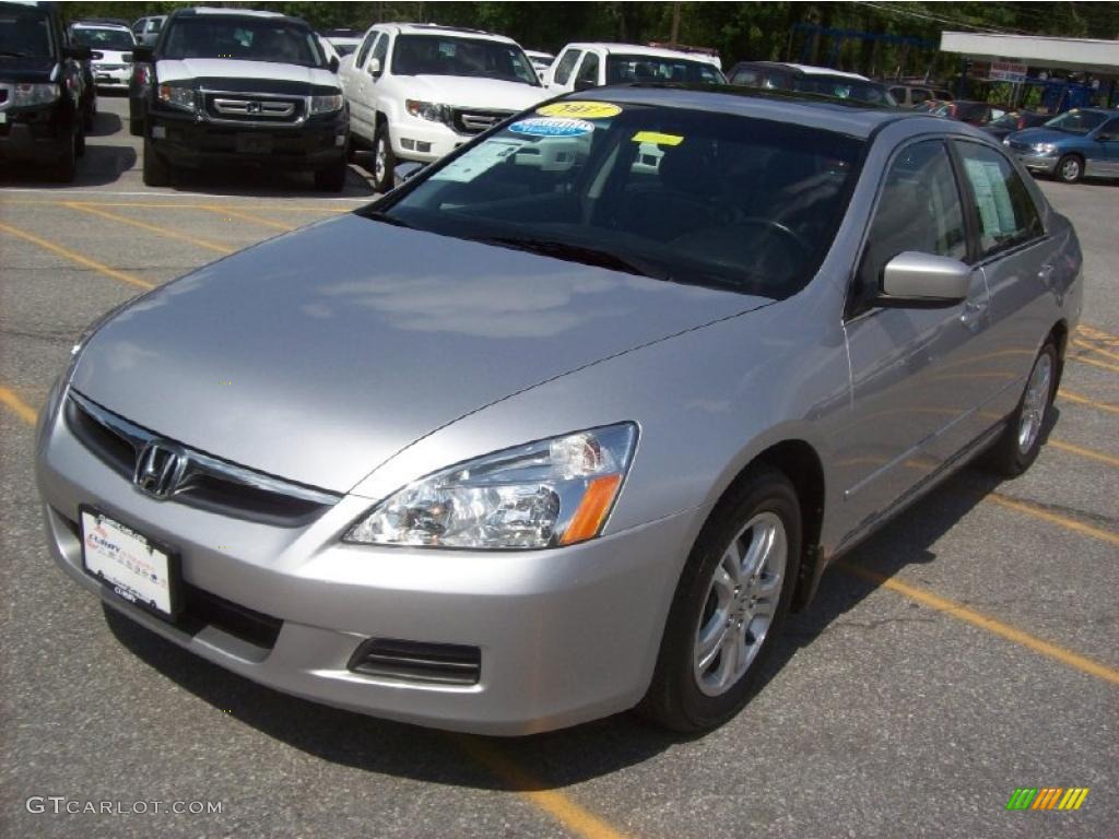 2007 Accord EX-L Sedan - Alabaster Silver Metallic / Black photo #22