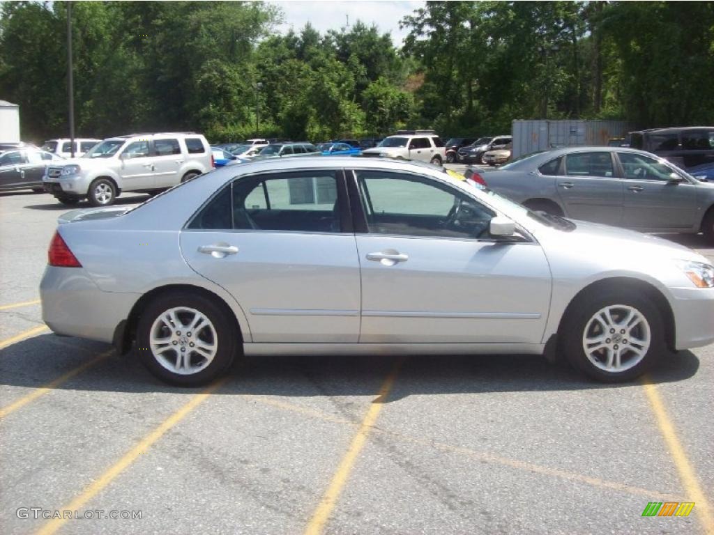 2007 Accord EX-L Sedan - Alabaster Silver Metallic / Black photo #24