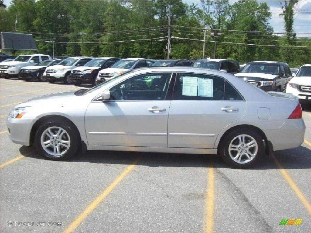 2007 Accord EX-L Sedan - Alabaster Silver Metallic / Black photo #25