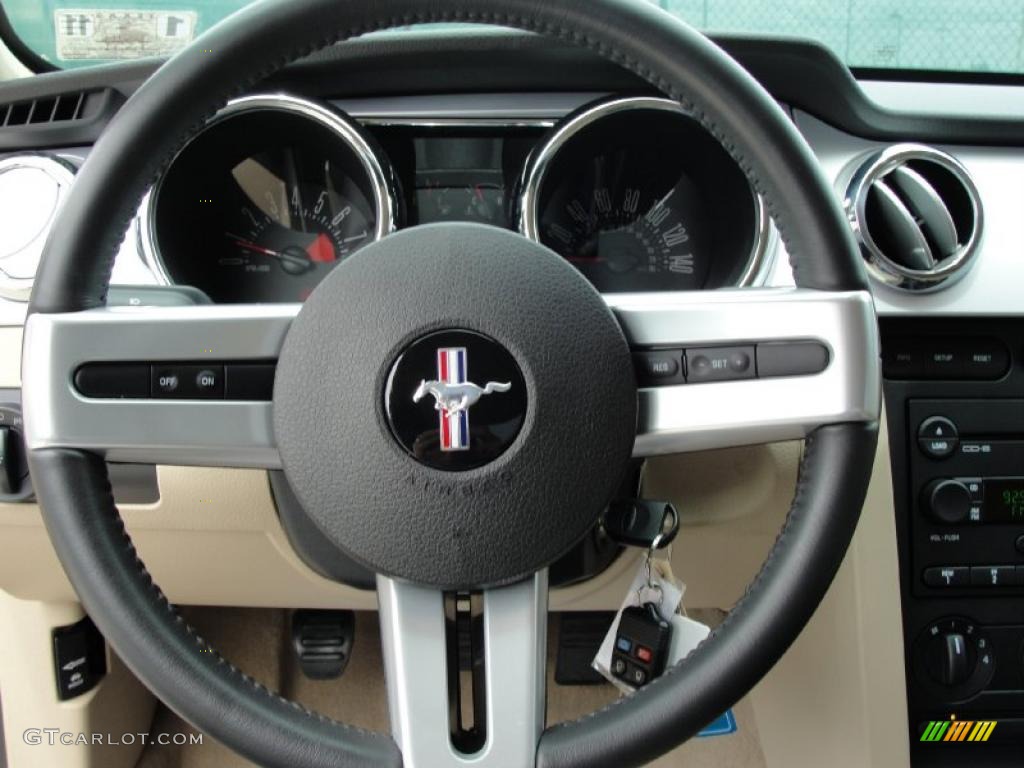 2007 Mustang GT Premium Coupe - Black / Medium Parchment photo #39