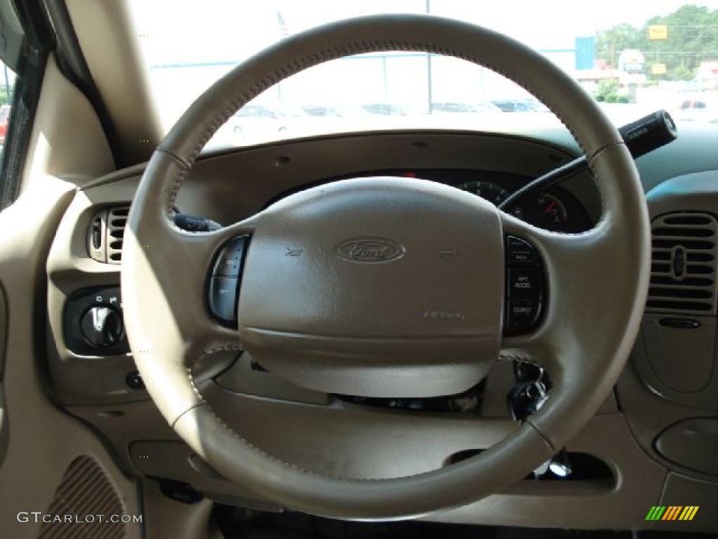2002 F150 XLT SuperCab - Oxford White / Medium Parchment photo #13