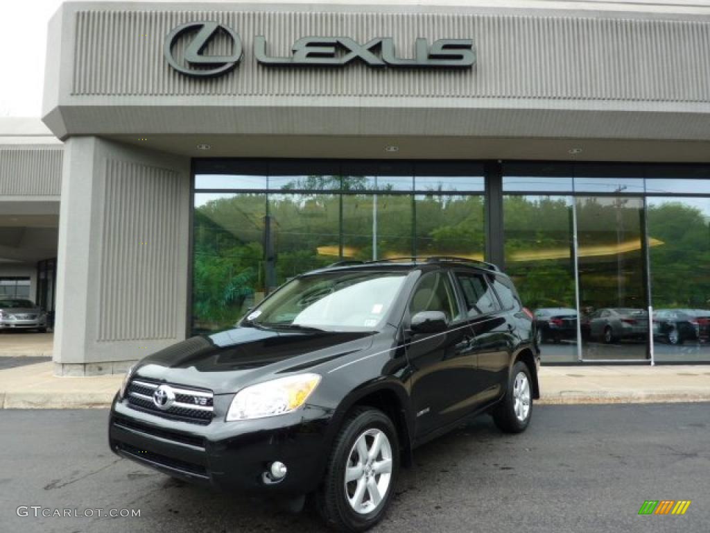 2008 RAV4 Limited V6 4WD - Black / Taupe photo #1