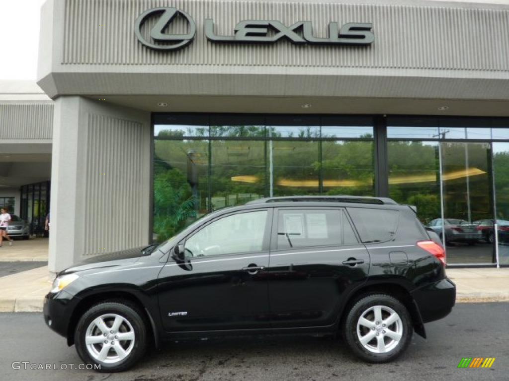 2008 RAV4 Limited V6 4WD - Black / Taupe photo #2