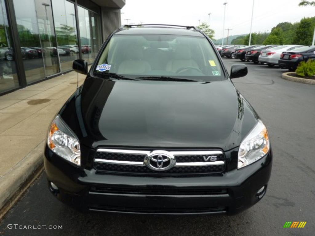 2008 RAV4 Limited V6 4WD - Black / Taupe photo #7