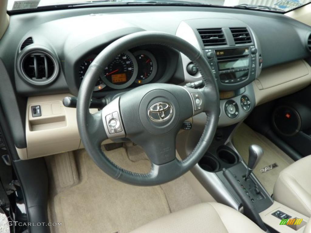 2008 RAV4 Limited V6 4WD - Black / Taupe photo #10