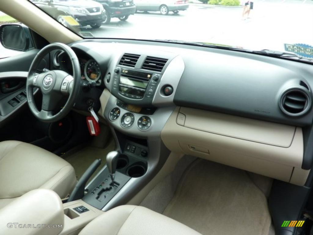 2008 RAV4 Limited V6 4WD - Black / Taupe photo #16