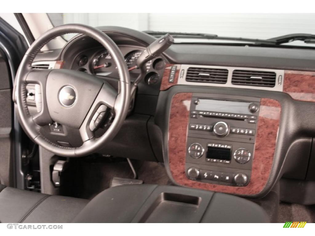 2009 Silverado 1500 LTZ Crew Cab 4x4 - Blue Granite Metallic / Ebony photo #10