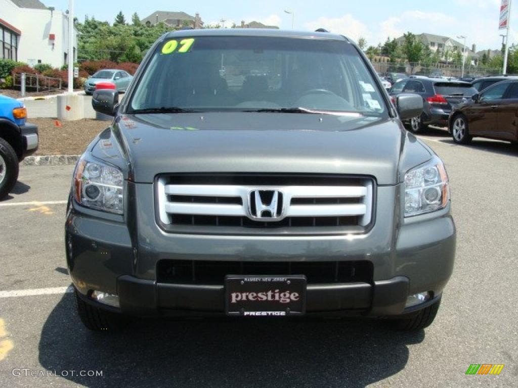 2007 Pilot EX-L 4WD - Nimbus Gray Metallic / Gray photo #2